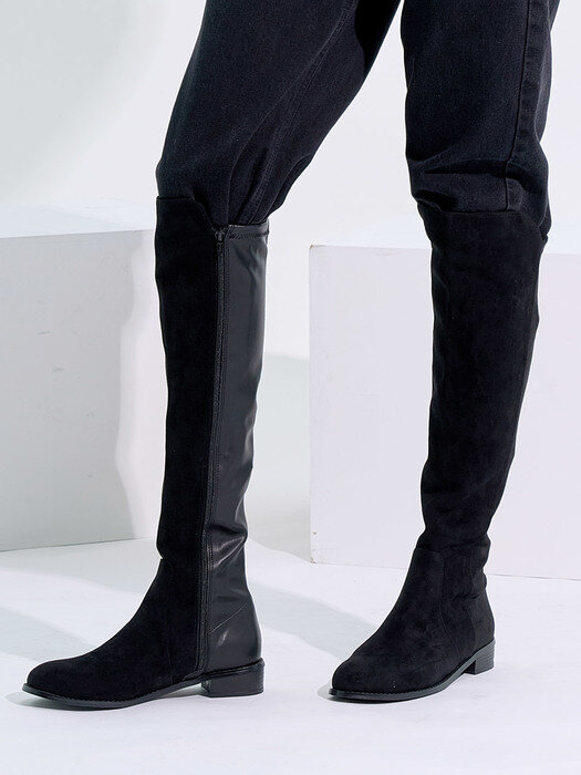 Ines Span Knee-High Boots/B2020/2Colors