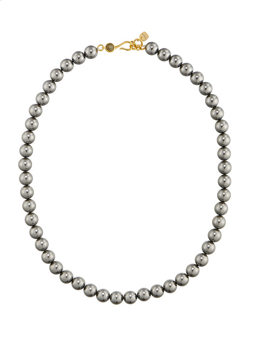 [silver925] Labradorite Gray Pearl Necklace_NZ1116