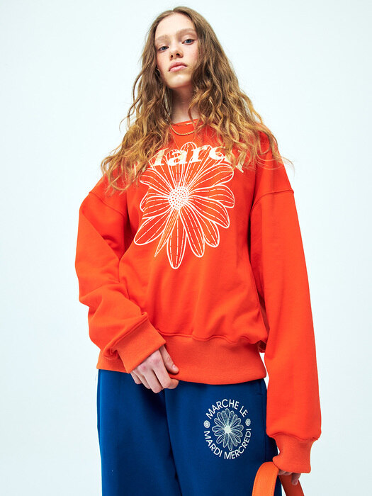 SWEATSHIRT VIVID ORANGE