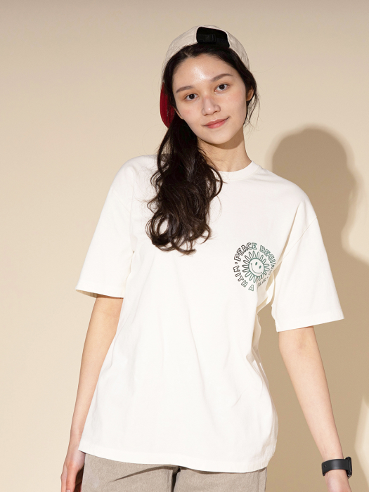 PEACE BEGINS TEE PART.2 (OFF WHITE)