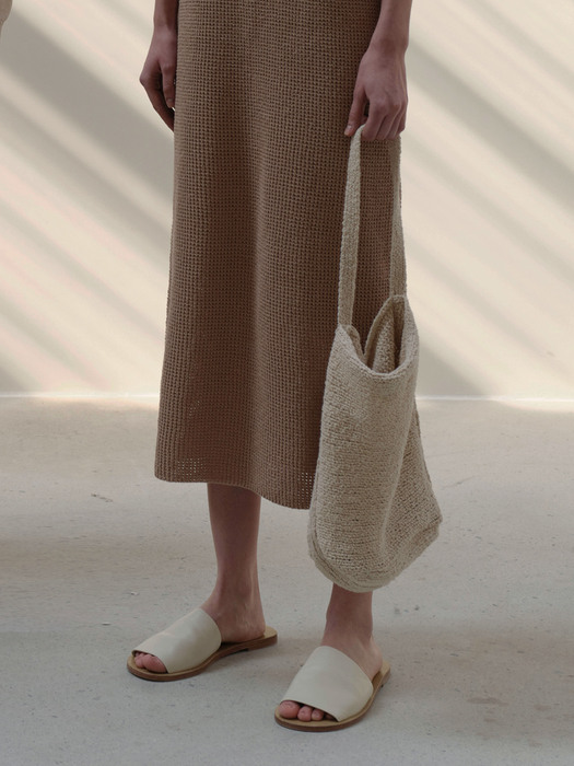 marte knit bag (beige)
