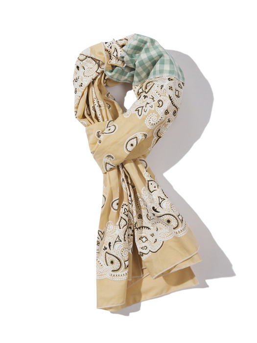 PAISLEY X 3 SCARF (BEIGE)