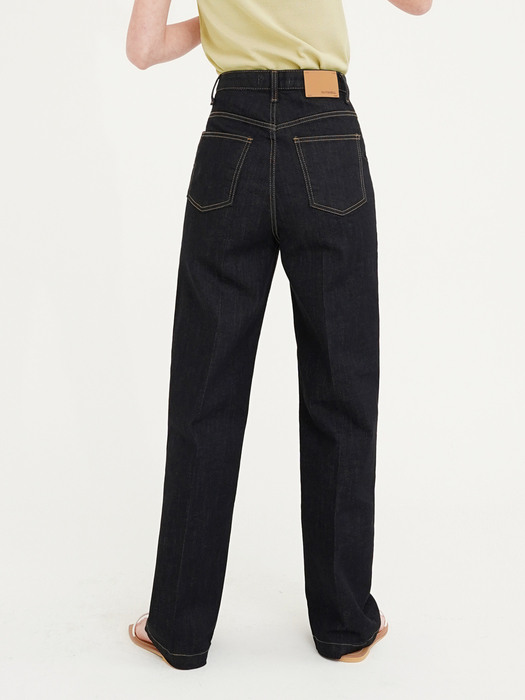 Wide leg denim jeans - Indigo