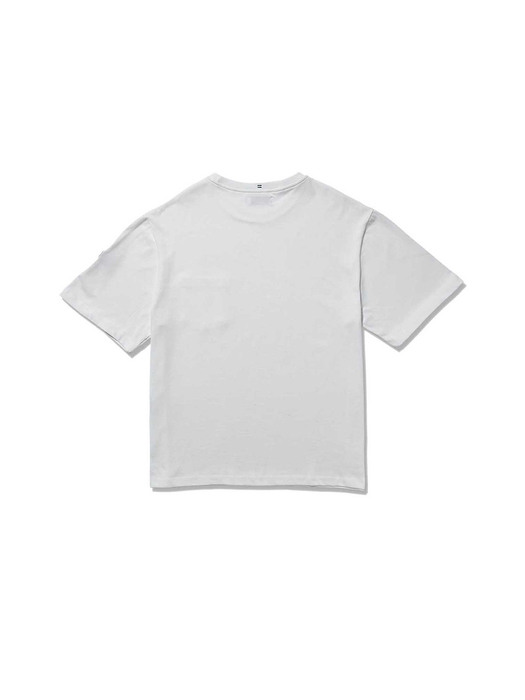 시그니쳐 와펜 반팔 티셔츠 (아이보리)