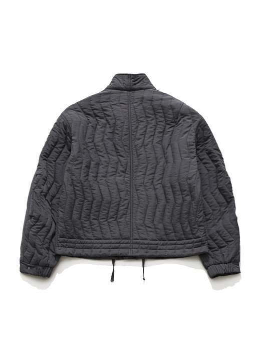 QUILTED BLOUSON / CHARCOAL