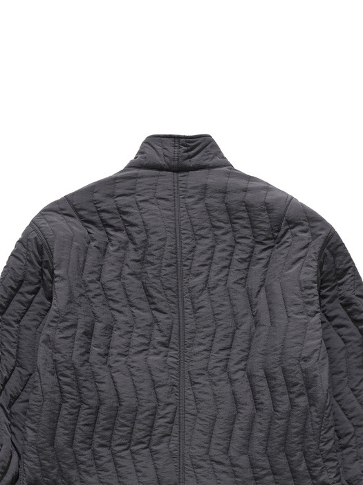 QUILTED BLOUSON / CHARCOAL