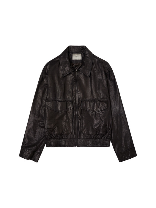 SIOT4022 Italian Lambskin Washing Bomber JK