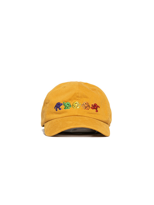 DANCING SMILE BALL CAP (MUS TARD)