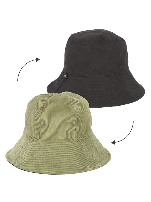 21FW 코듀로이X트윌면 리버시블 버킷햇 [WSD]21FW CDR RVS BUCKET HAT