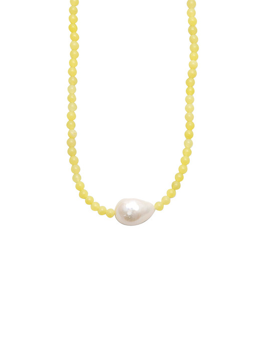 Mint pearl necklace