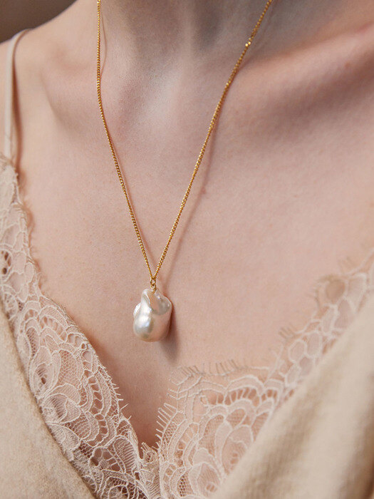 Special Baroque Pearl Necklace _ 925silver