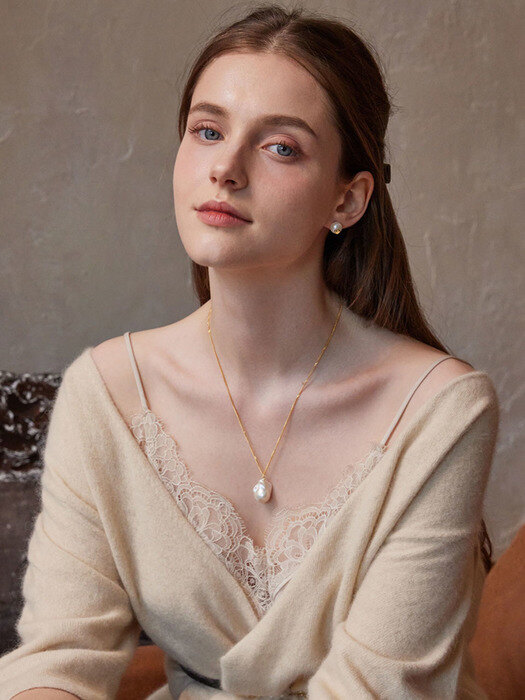 Special Baroque Pearl Necklace _ 925silver
