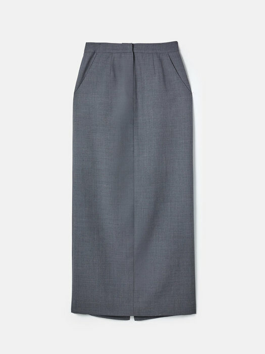 BACK TO FRONT SKIRT GRAY