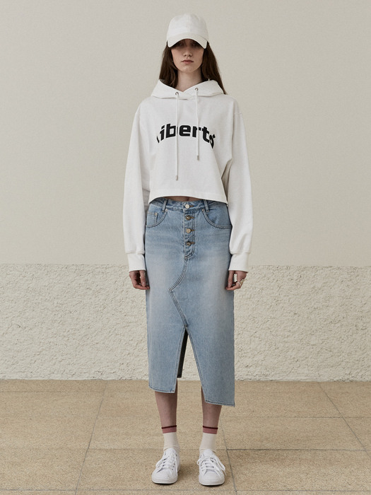 LIBERTE Oversized Hood Sweatshirt_Off White