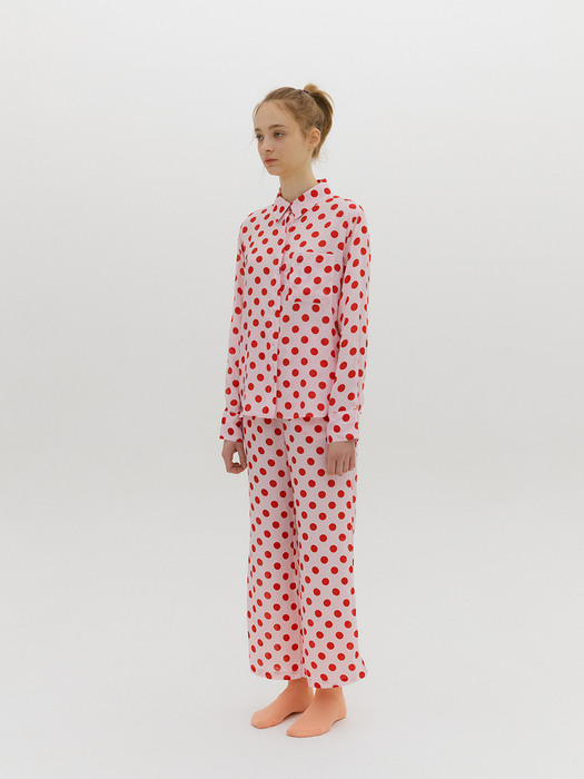 Charging Suit Red Polka Dot