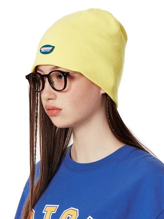 ELLIPSE LOGO KNIT BEANIE [YELLOW]