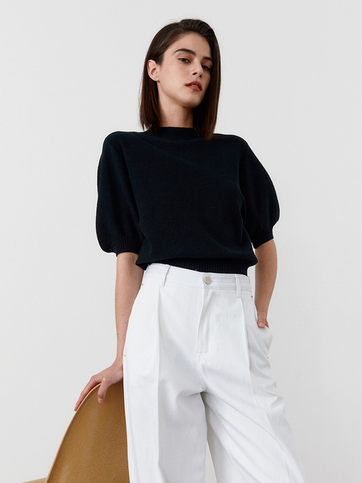 TWR WHOLEGARMENT PUFF KNIT TOP_3 COLORS