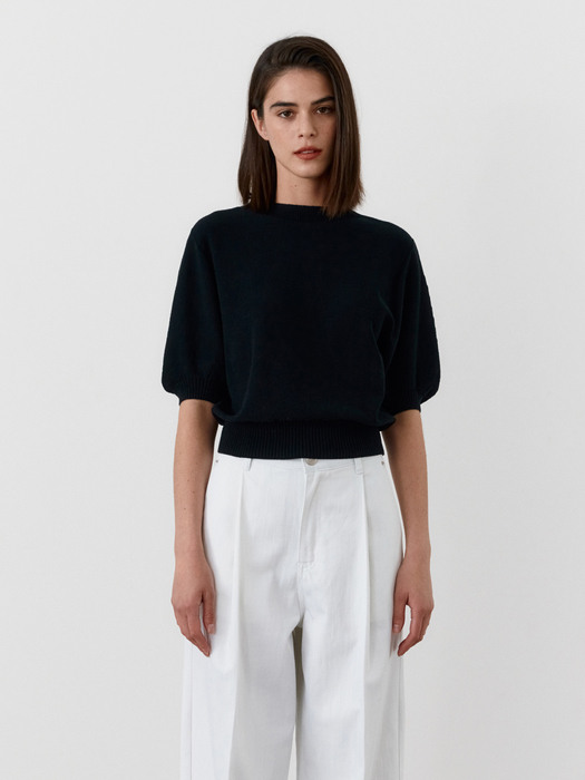 TWR WHOLEGARMENT PUFF KNIT TOP_3 COLORS