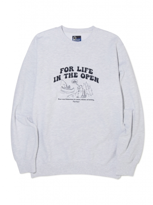 for life in the open graphic sweatshirts_L/GREY_FN1KM02U