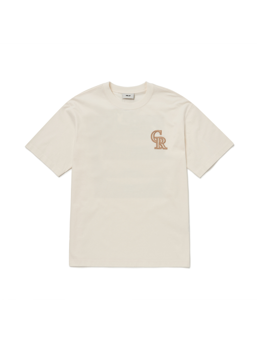 시티 라이프 오버핏 반팔 티셔츠 COL (Cream)