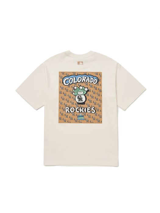 시티 라이프 오버핏 반팔 티셔츠 COL (Cream)