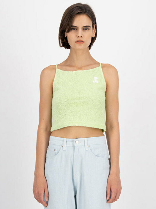 [EXCLUSIVE]RR TERRY SLEEVELESS TOP - GREEN