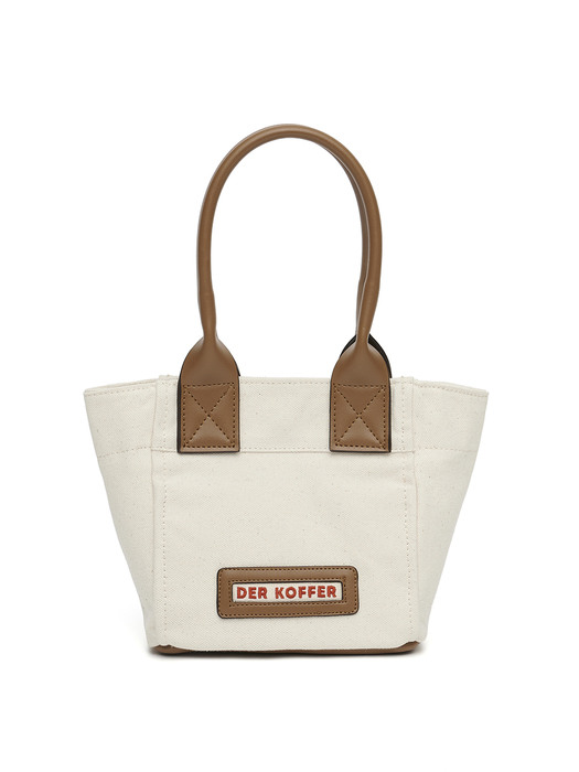 SHOPPER CANVAS MINI_COMBI [TAN]