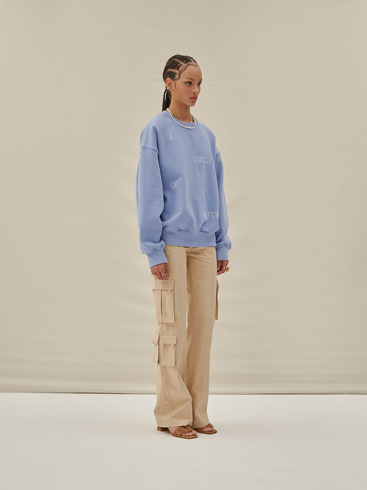 A TOUCH OF NATURE SWEATSHIRT_PALE BLUE