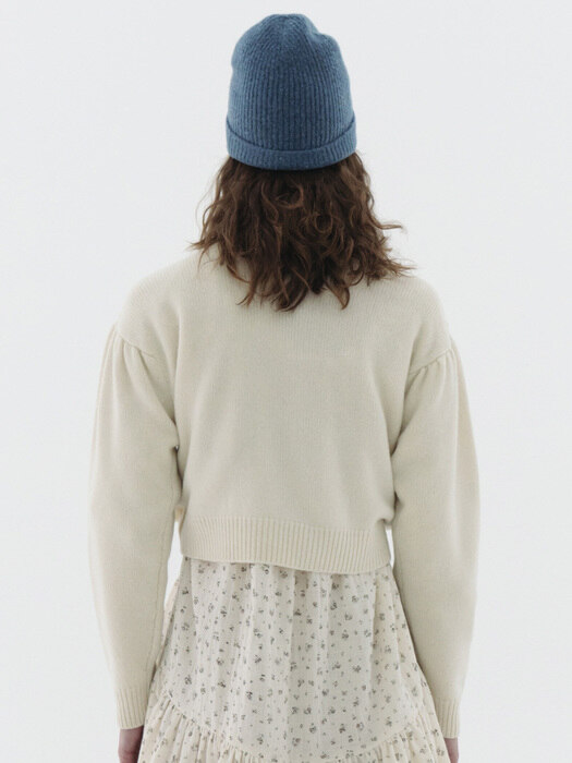 Via Classic knit beanie (Vintage blue)