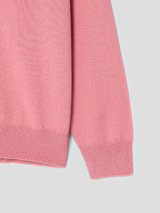 Cashmere Neck Pullover  Baby Pink (WE2Y51C67X)