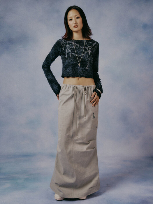 Parachute Maxi Skirt