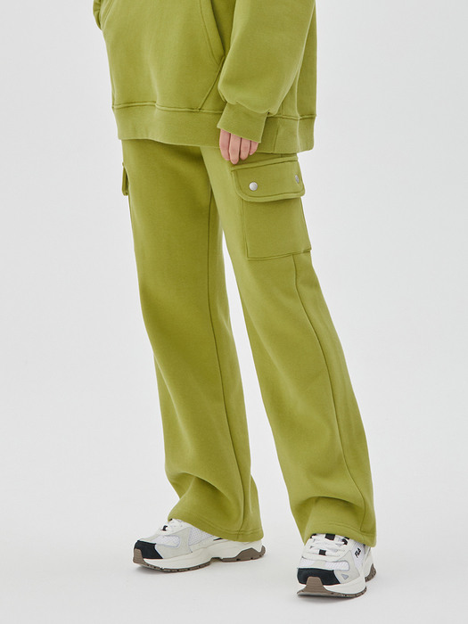 CARGO NAPPING STRAIGHT PANTS GREEN