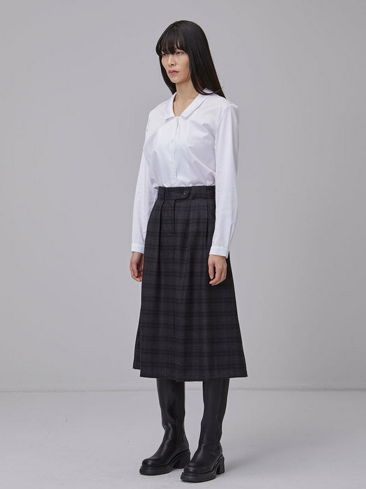 22FW SUPER FINE WOOL 100% LOUIS SKIRT