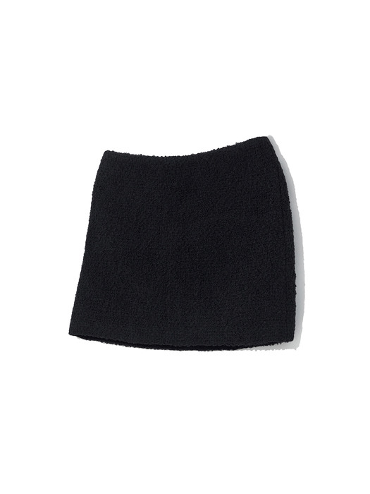 Holiday tweed mini skirt_black