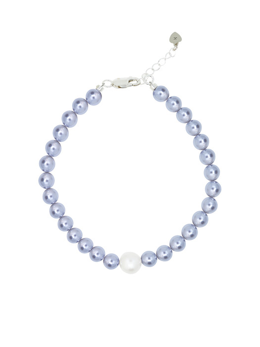 Blue Snow Crystal Pearl Bracelet[92.5 Silver]