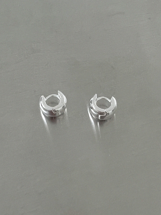 [SILVER 925] DAILY BOLD ONE TOUCH EARRINGS AE223014