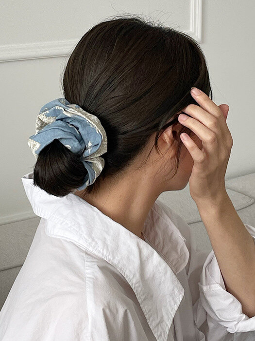 oar French Etoile Scrunchie [AiryBlue]