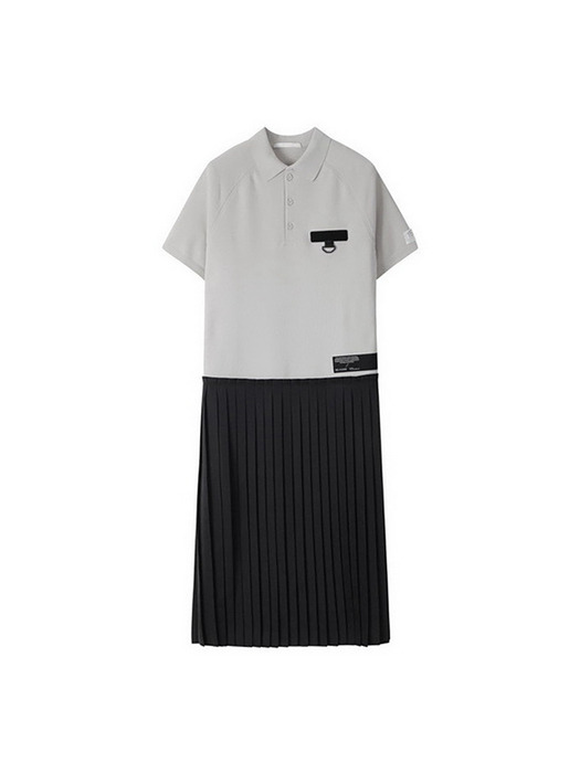 Polo shirt pleated skirt_RQDAM21068IVX