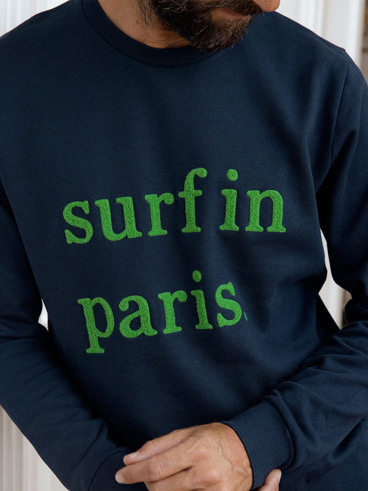 SURF IN PARIS SWEATSHIRT_NAVY BLUE/GREEN