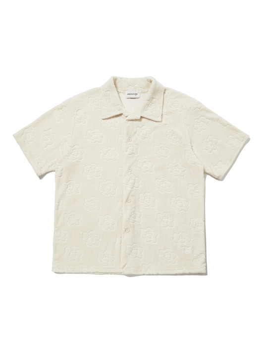 Flower Bear Terry Shirts_Ivory