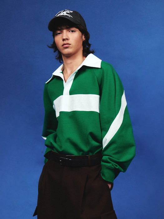 Rugby Polo Shirt Green