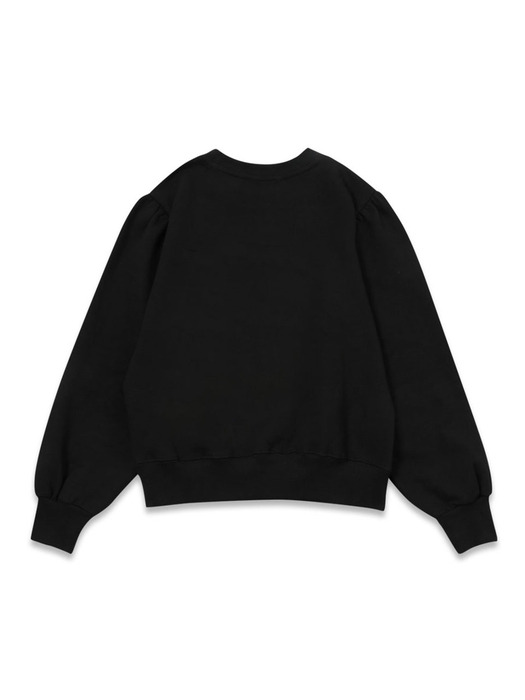 flua puff sweatshirt black