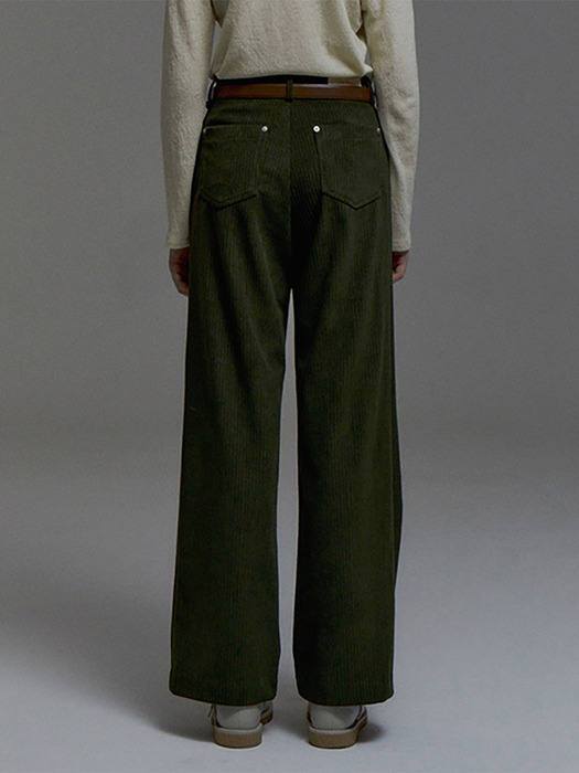 23 Corduroy Wide Pants(Green)