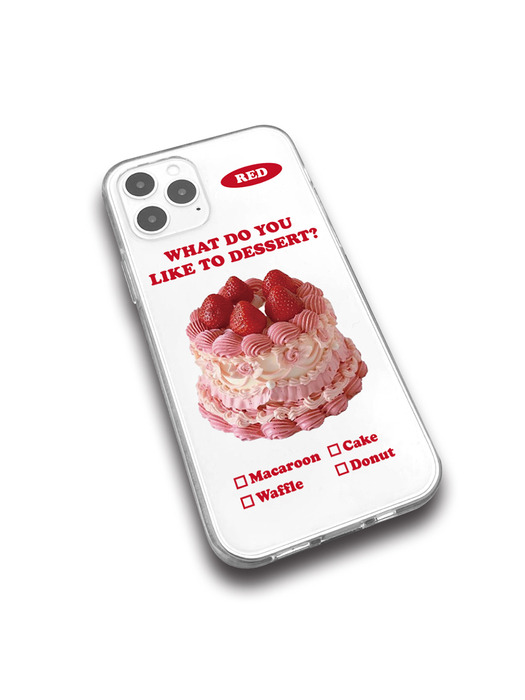 메타버스 젤리클리어 케이스 - 디저트 레드(Dessert Red)