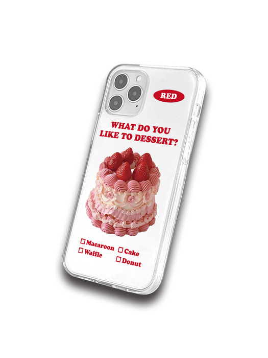 메타버스 젤리클리어 케이스 - 디저트 레드(Dessert Red)