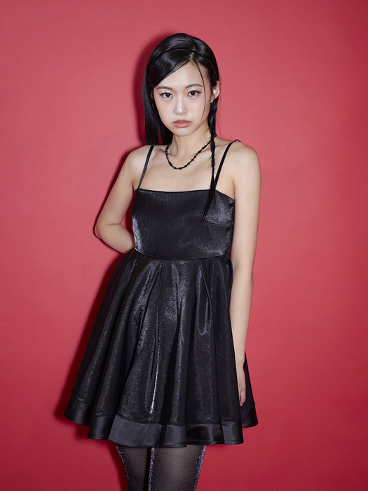Shine dress (black)