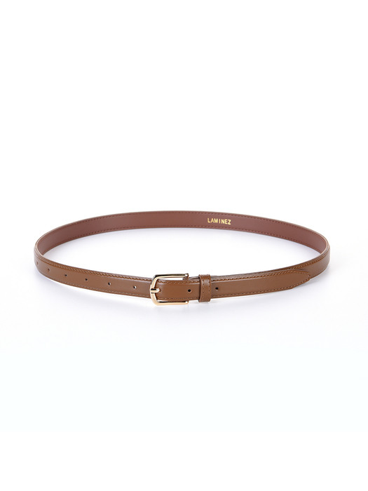 Standard Vegan Leather Belt - Brown( Gold )