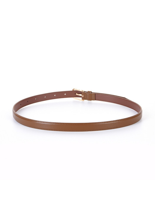 Standard Vegan Leather Belt - Brown( Gold )