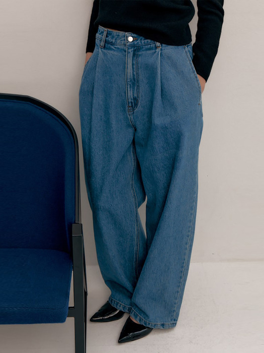 Wide Fit Denim Pants  Blue (WE4121T18Q)