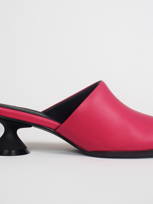 Uhjeo ourglass middle heel mules_fuchsia pink